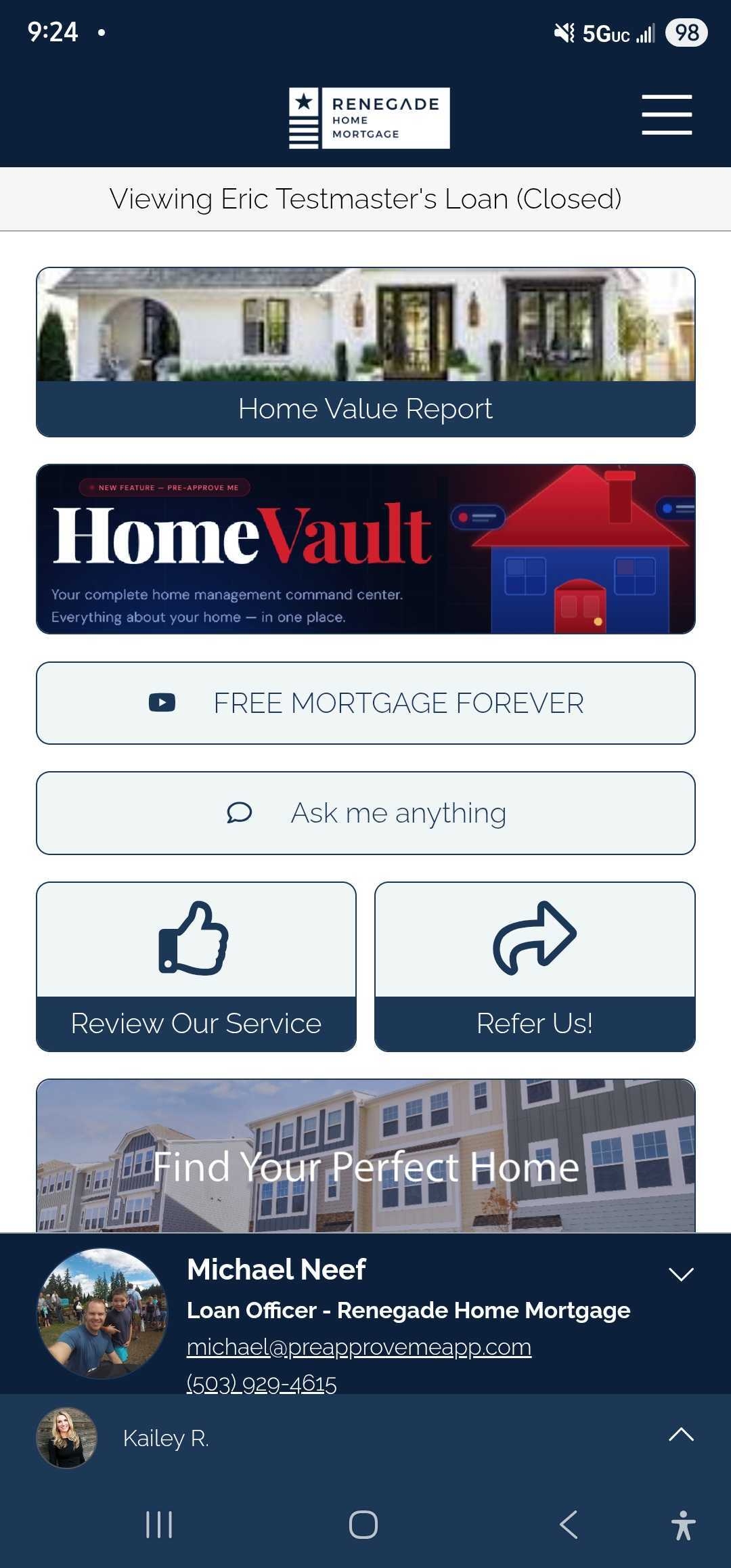 Home value report, HomeVault, and more tools